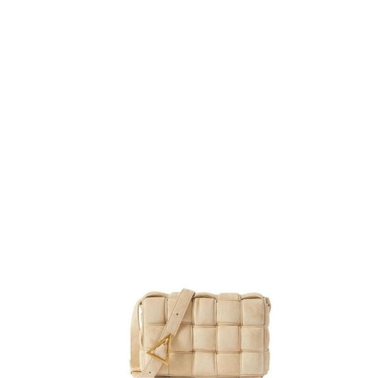 Suede Shoulder Bag Beige