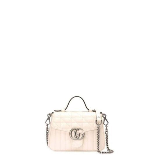 Marmont Mini Top Handle Bag White