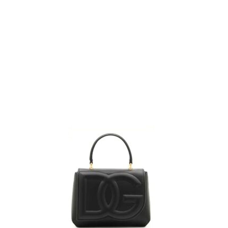 Bolso de mano con logotipo DG en color negro