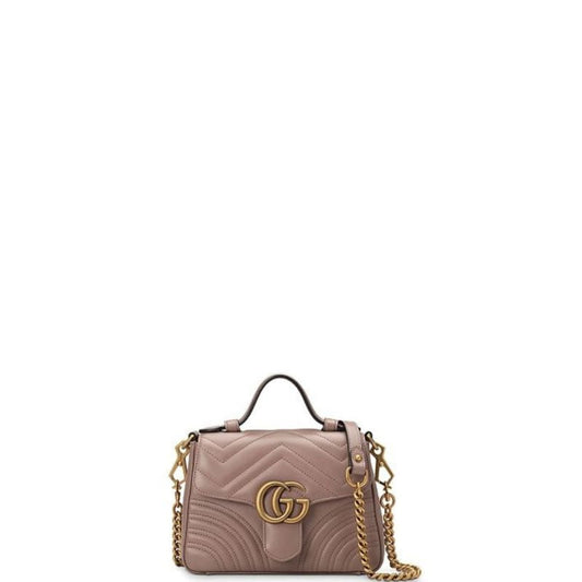 Marmont Handle Bag RosyBrown