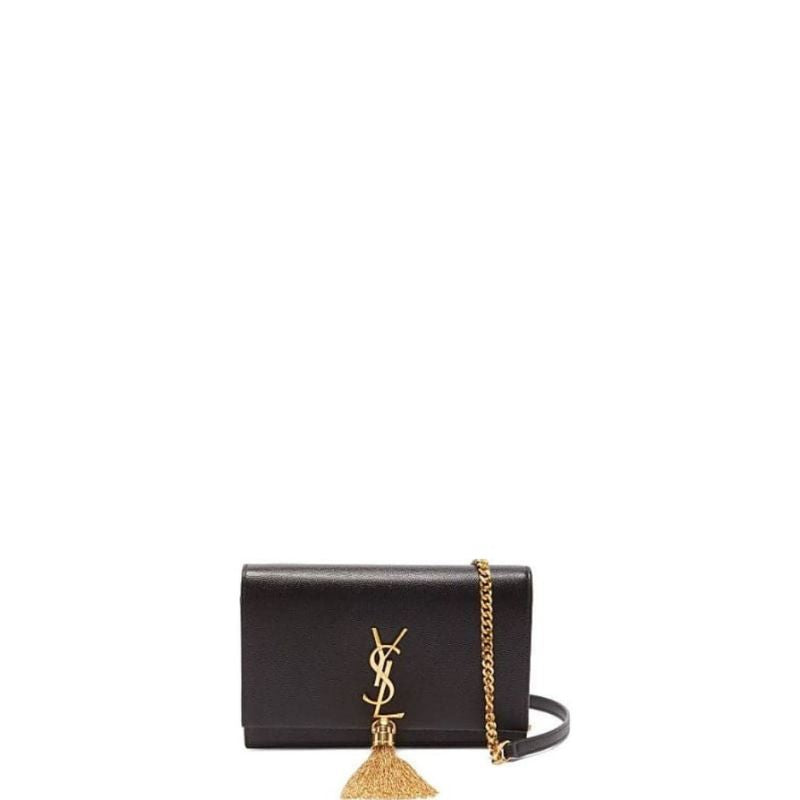 Medium Kate Tassel Bag With Chain Black