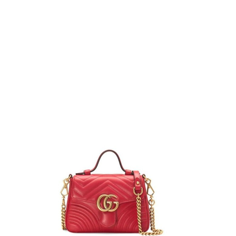 Marmont Handle Bag Red