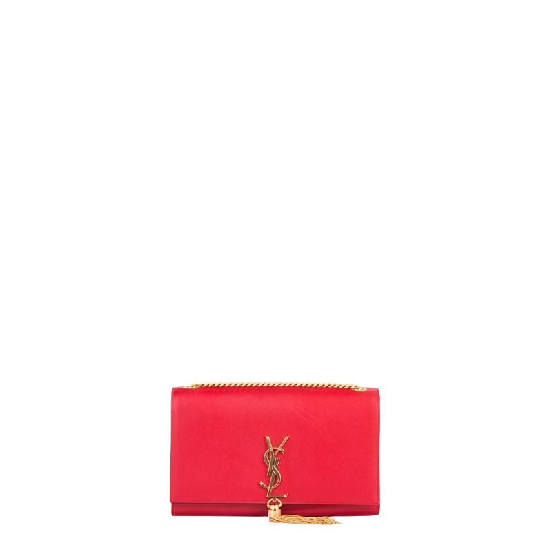 Small Kate Tassel Bag With Chain Red