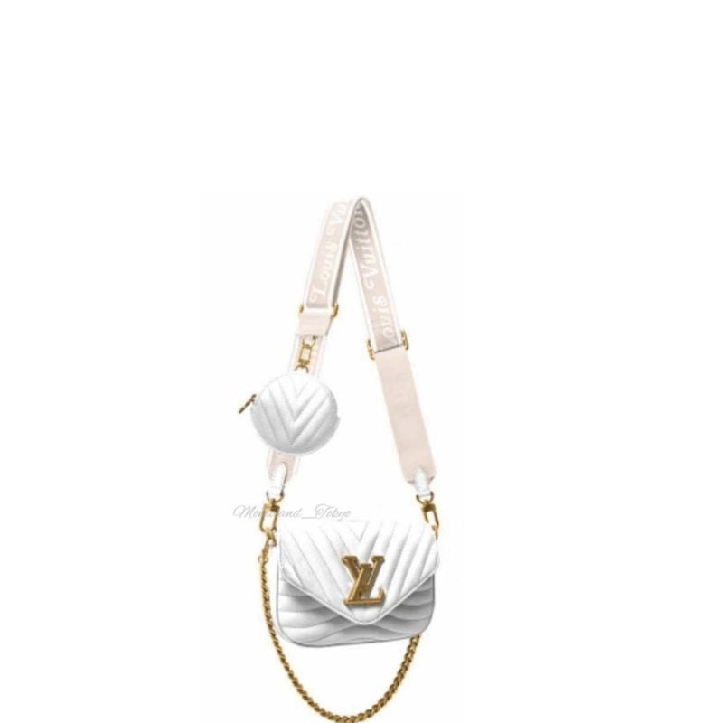 Wave Multi Pochette Bag White