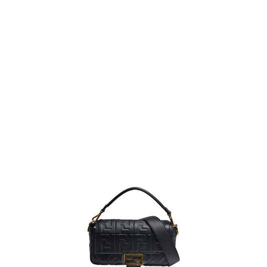 Baguette Nappa Shoulder Bag Black