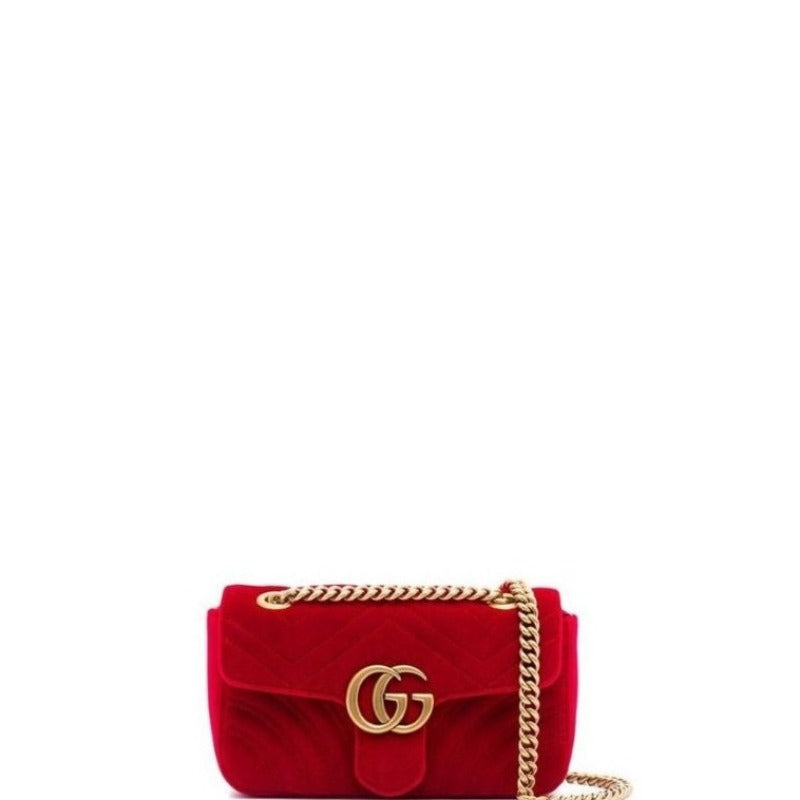 Marmont Shoulder Messenger Bag Red Velvet