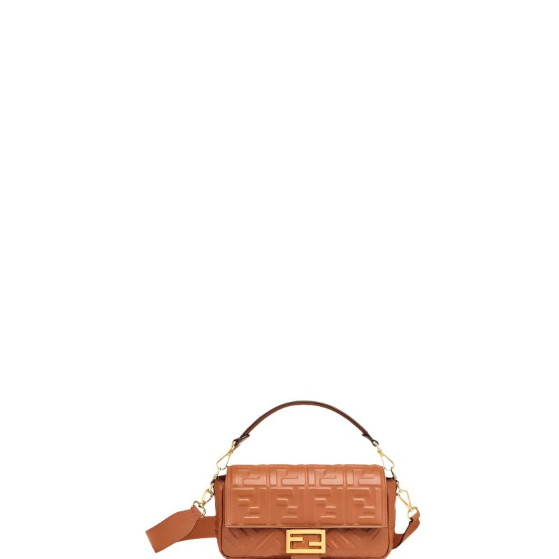 Baguette Nappa Shoulder Bag Brown