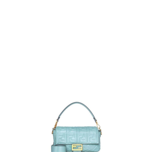 Baguette Nappa Shoulder Bag Sky Blue