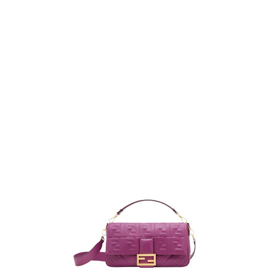 Baguette Nappa Shoulder Bag Lilac