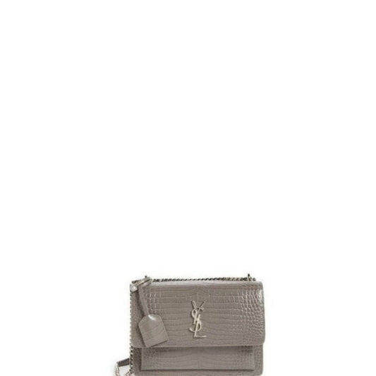 Sunset Shoulder Bag Grey Croc