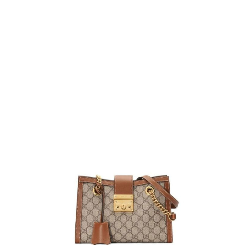 Padlock Shoulder Bag Brown