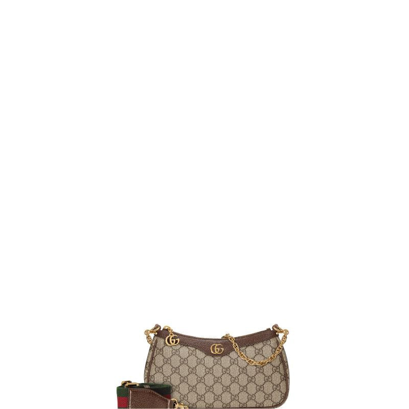 Ophidia Small Shoulder Bag Brown