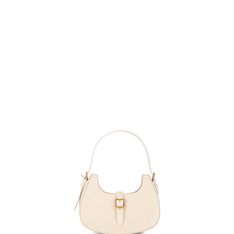 Fermoir Hobo Bag Leather Cream