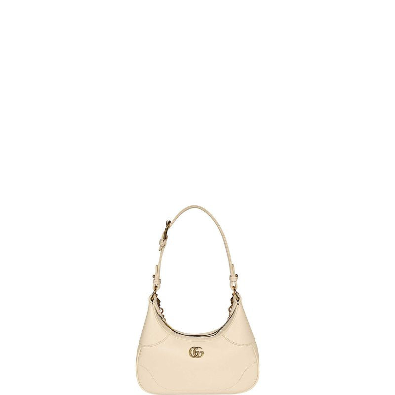 Aphrodite Hobo Bag With Chain Milk Beige