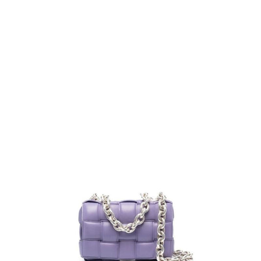 Cassette Shoulder Chain Bag Lilac