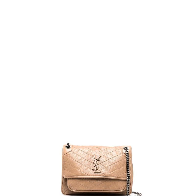 Niki Shoulder Chain Bag Brown New