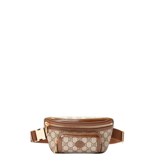 Interlocking G belt bag Brown