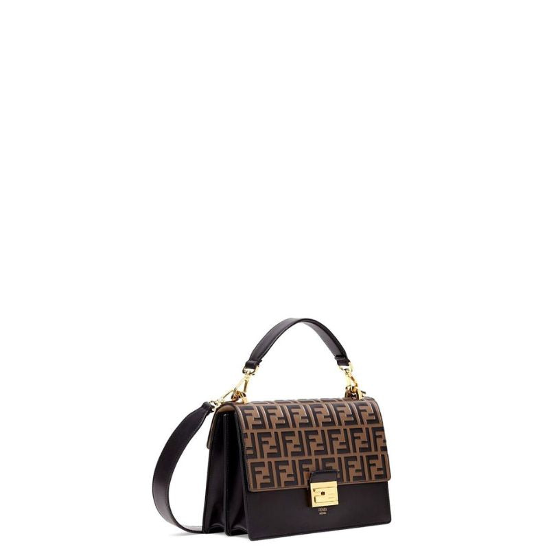 Kan U FF Monogram Motif Bag Brown/Black