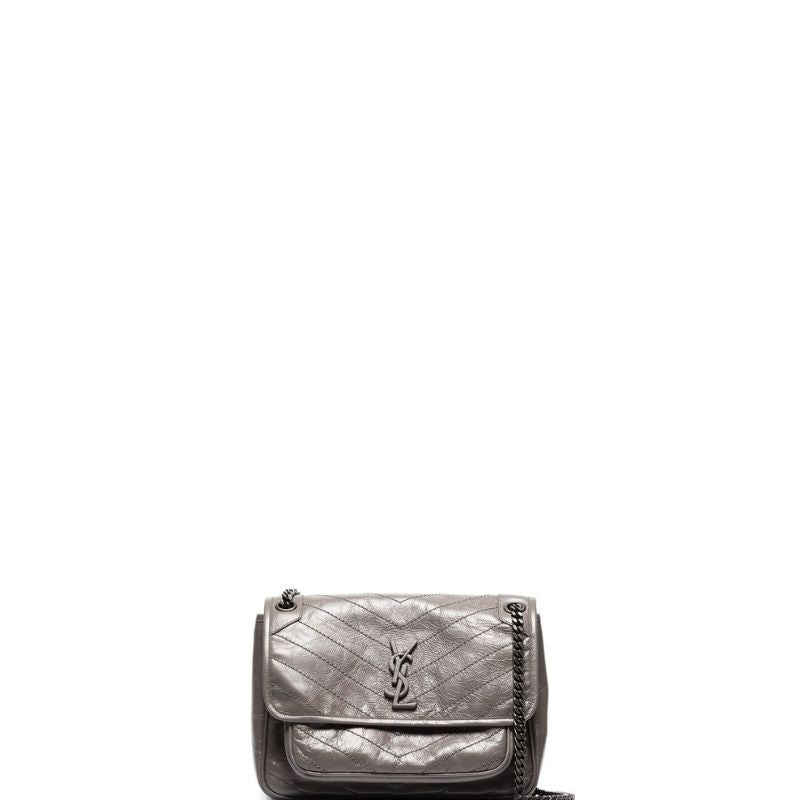 Niki Shoulder Chain Bag Grey New