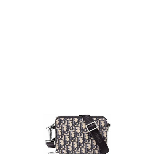 Pouch Oblique Jacquard Bag Blue/Black