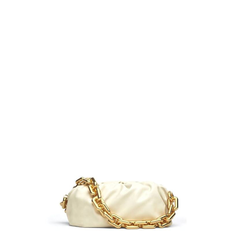 Chain Pouch Bag Milk White