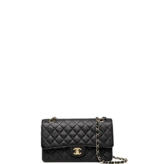 Caviar Jumbo Shoulder Bag Black 25