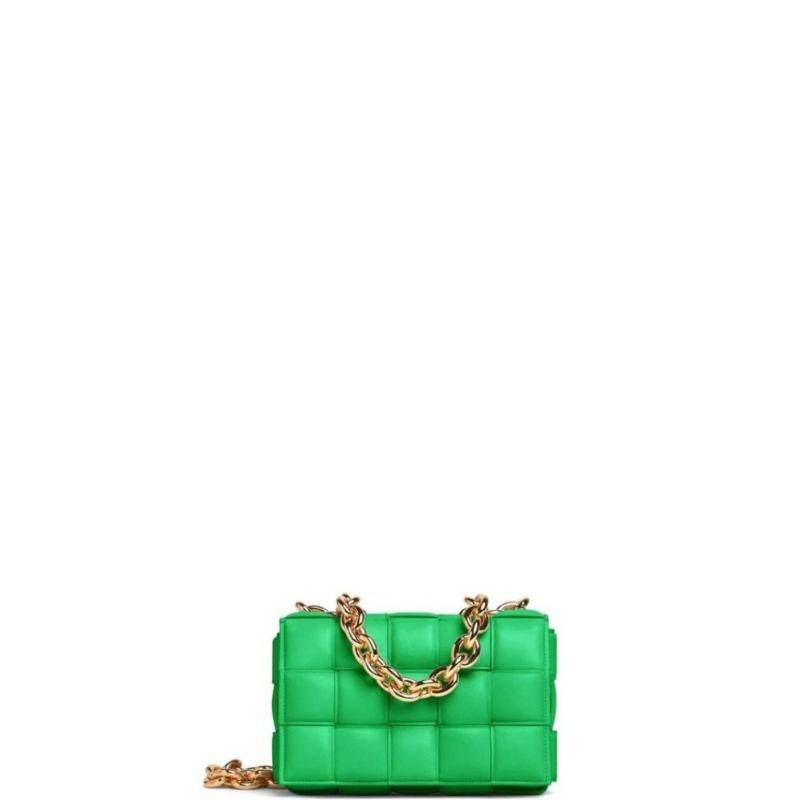 Cassette Shoulder Chain Bag Green