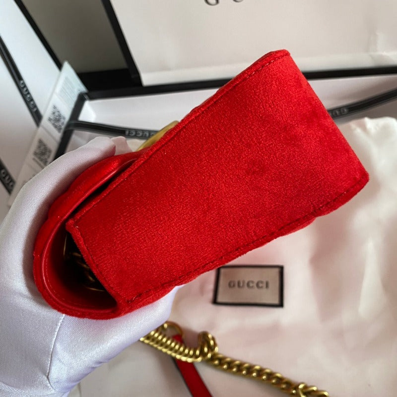 Marmont Shoulder Messenger Bag Red Velvet