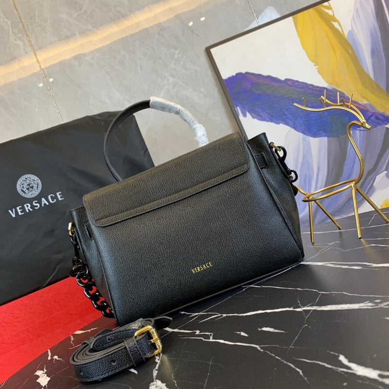 La Medusa Handtasche mit Henkel in Ultraschwarz