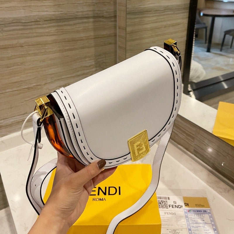 Moonlight Saddle Bag White