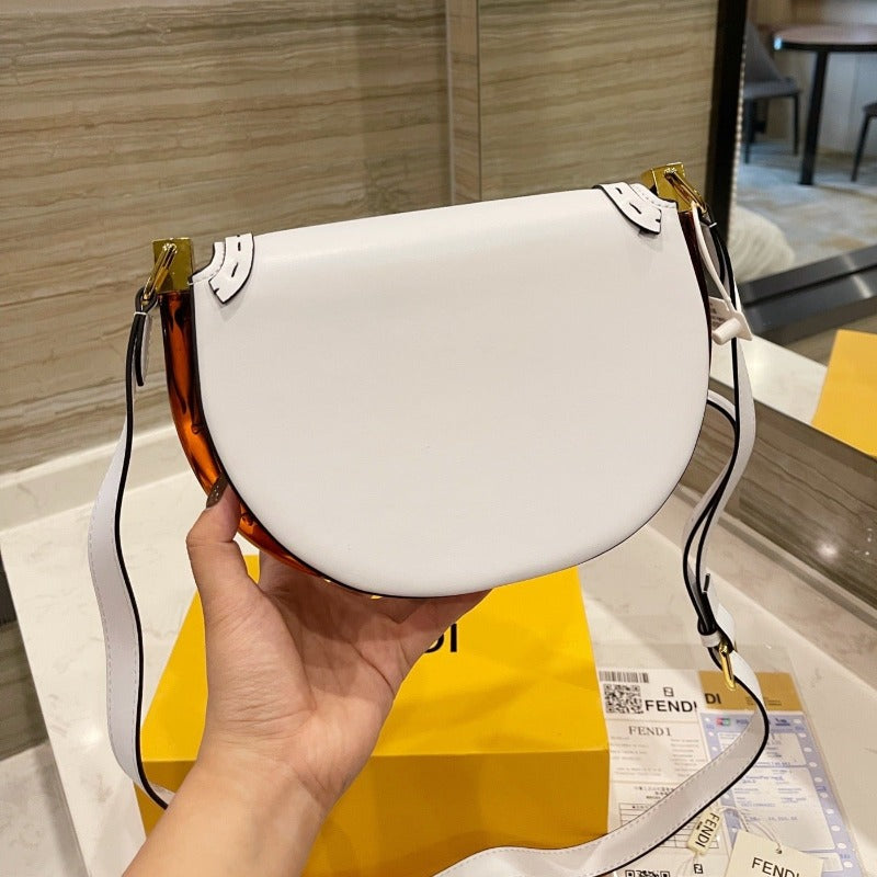 Moonlight Saddle Bag White