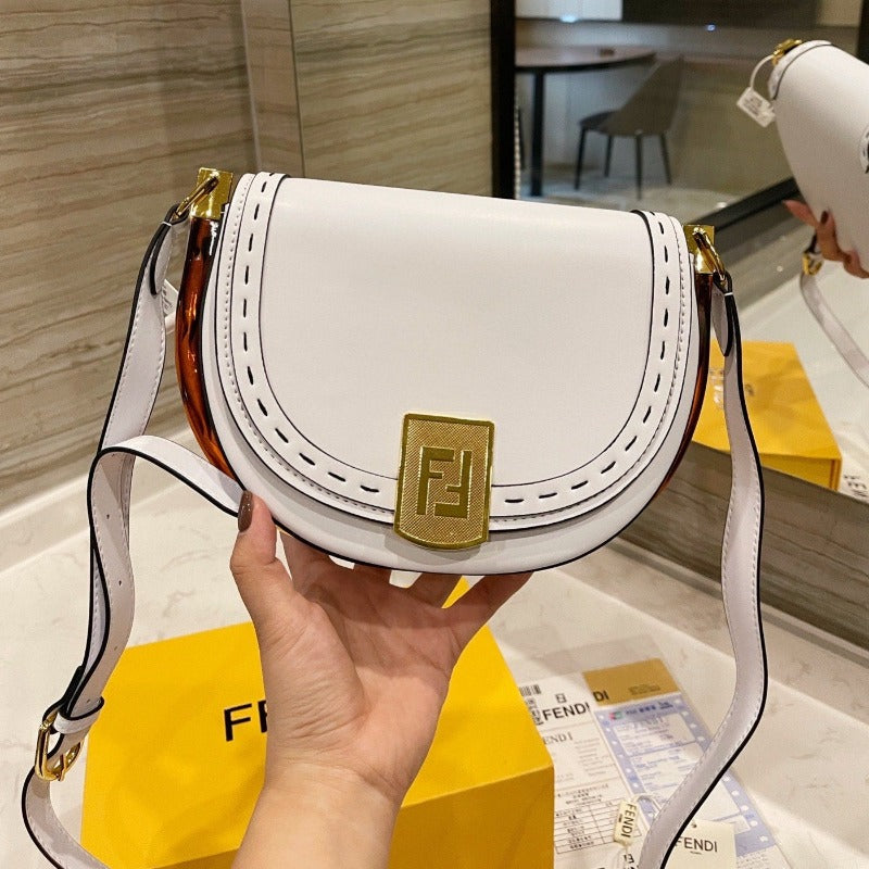 Moonlight Saddle Bag White