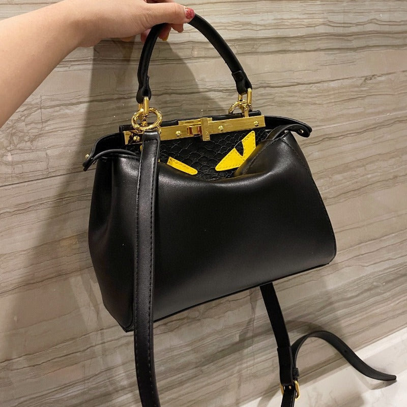 Peekaboo Mini Monster Bag Black