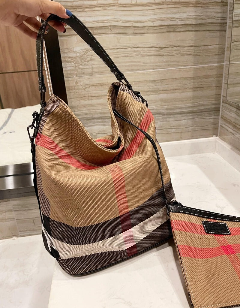 Ashby Multicolor Canvas and Leather Bag