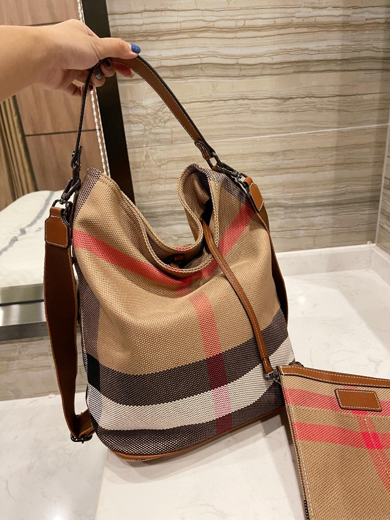 Ashby Multicolor Canvas and Leather Bag