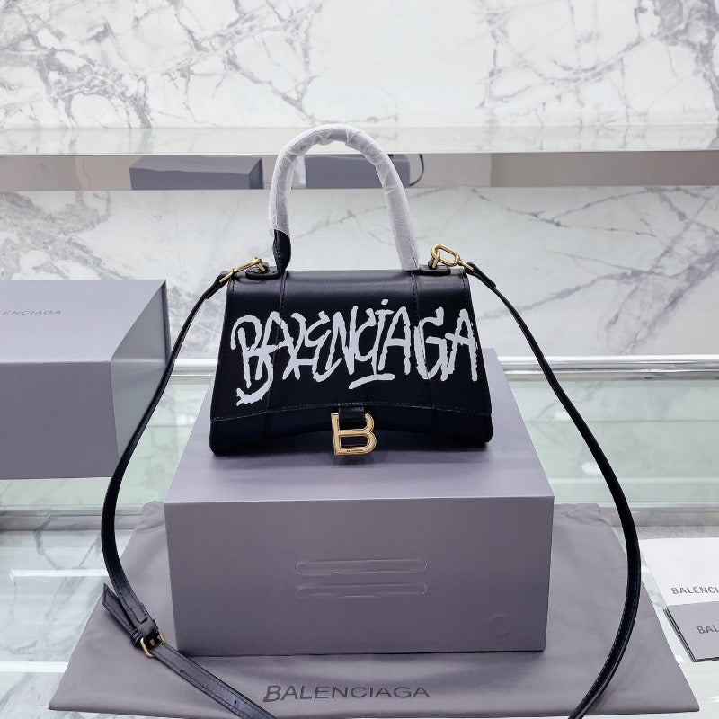 Hourglass Graffiti Bag Black