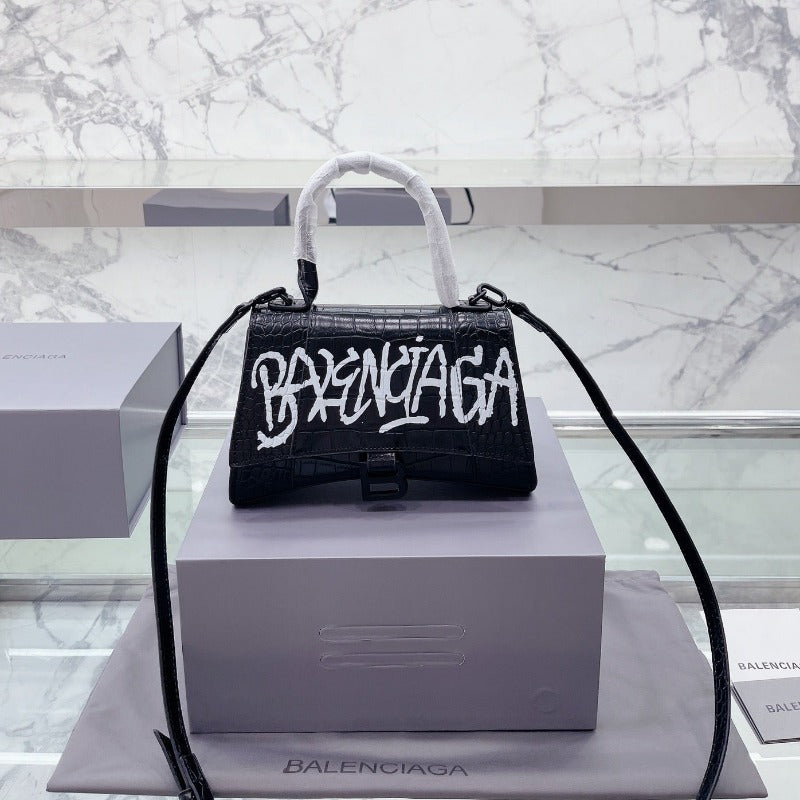 Hourglass Graffiti Bag Black