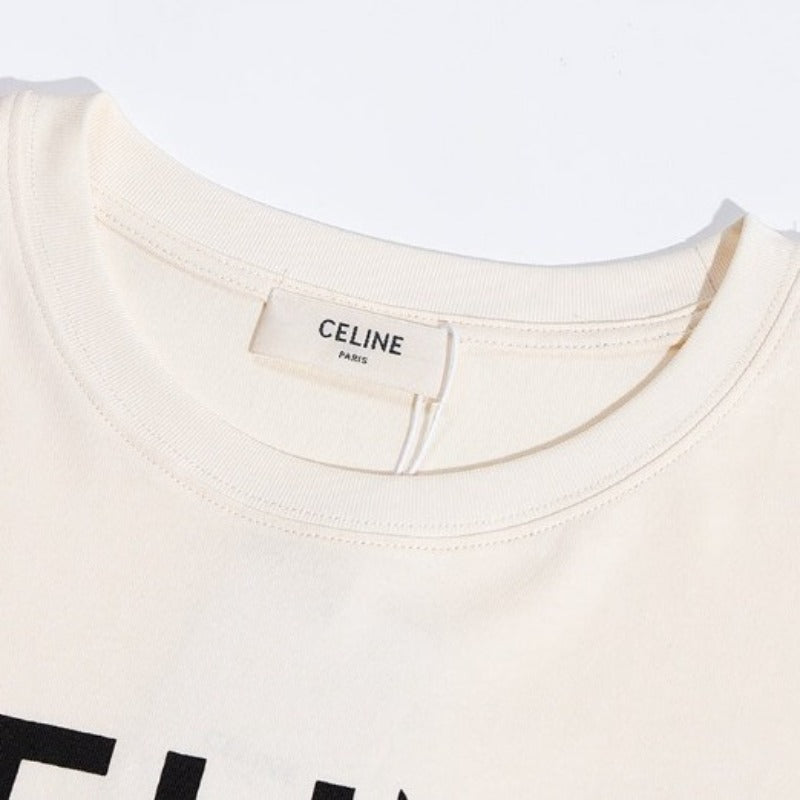 Logo-Print Cotton T-Shirt Beige