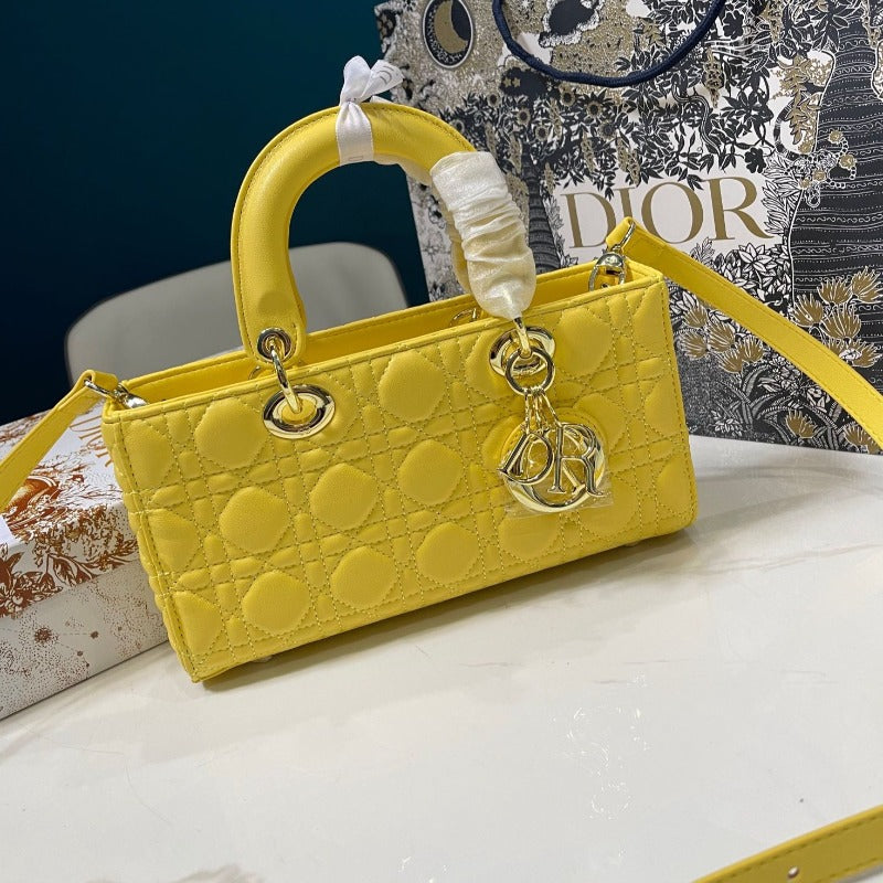 Medium D-Joy Handbag Yellow