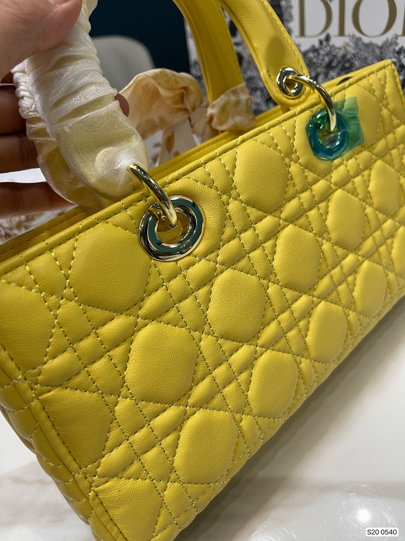 Medium D-Joy Handbag Yellow