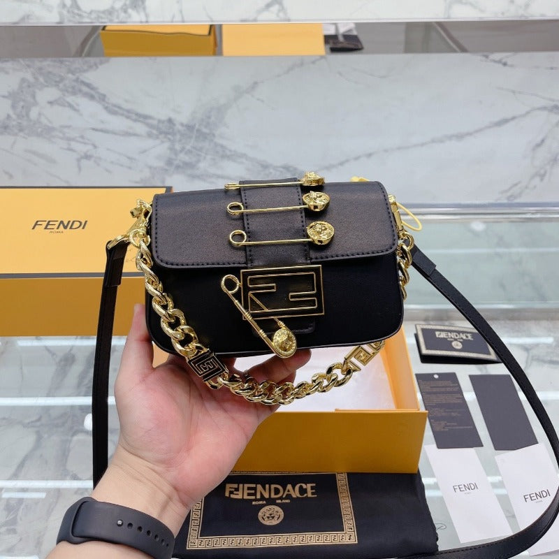 Fendace Mini Baguette Bag Black