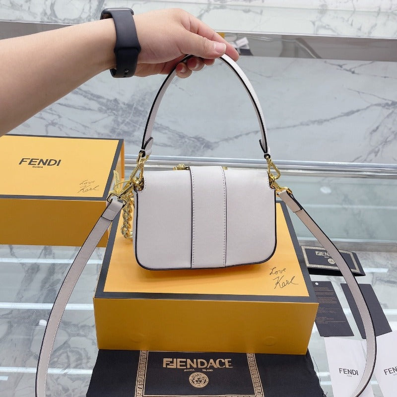 Fendace Mini Baguette Bag Milk