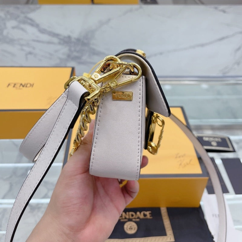 Fendace Mini Baguette Bag Milk