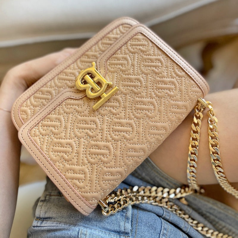 Bolso Monogram TB Beige