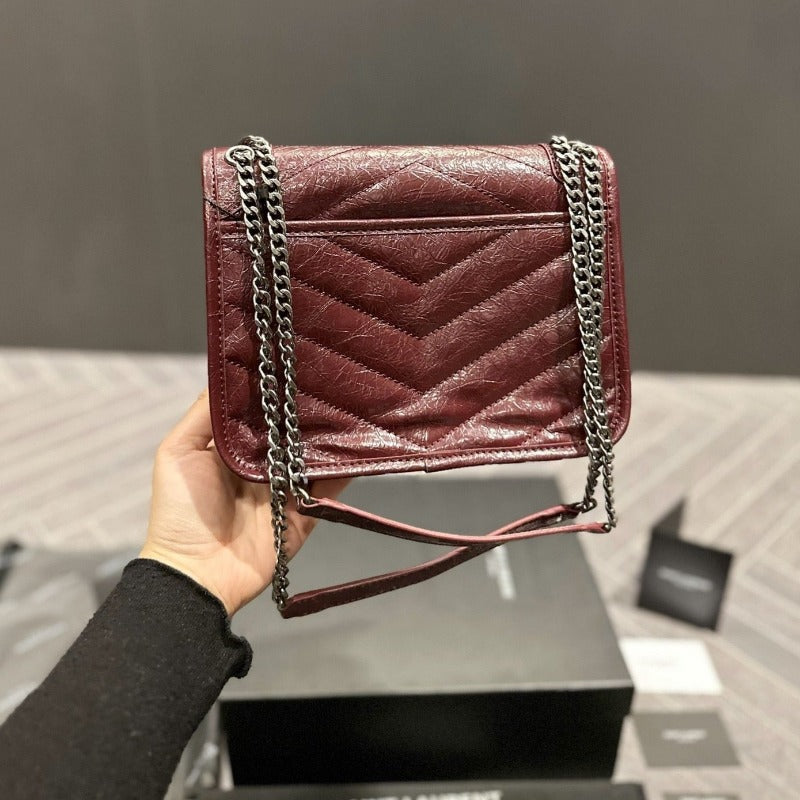 Niki Shoulder Chain Bag Marsala