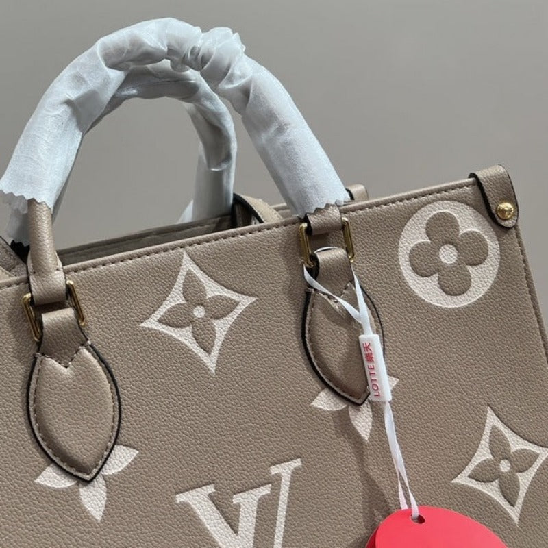 Onthego Monogram Bag GreyBeige