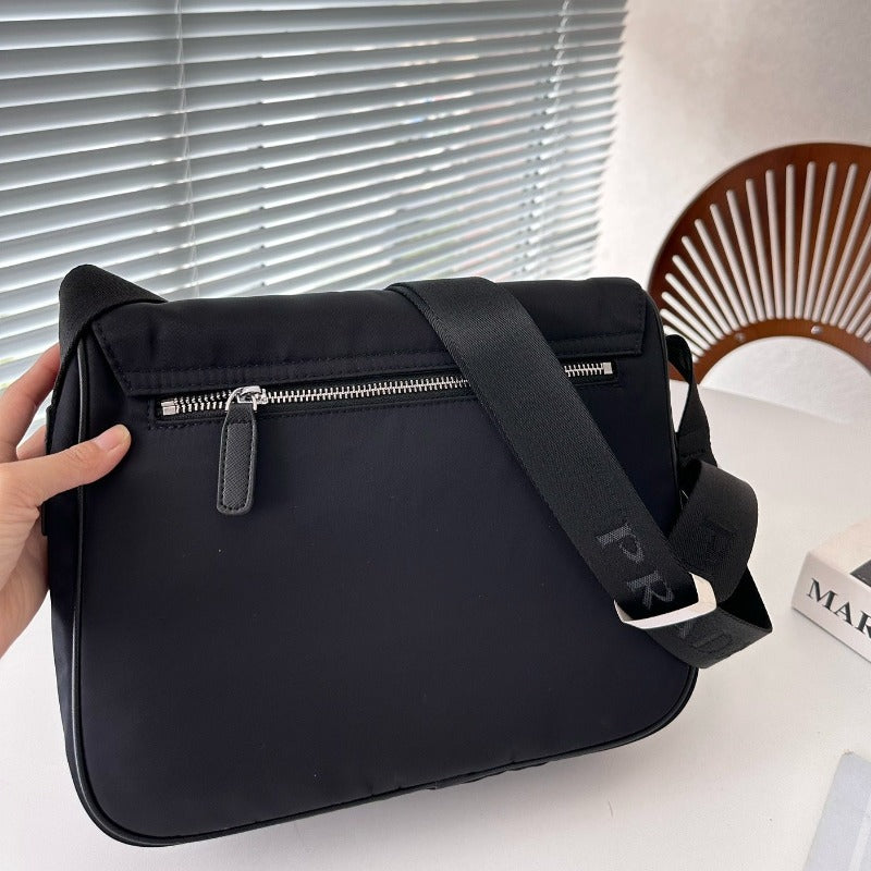 Nylon Shoulder Bag Black