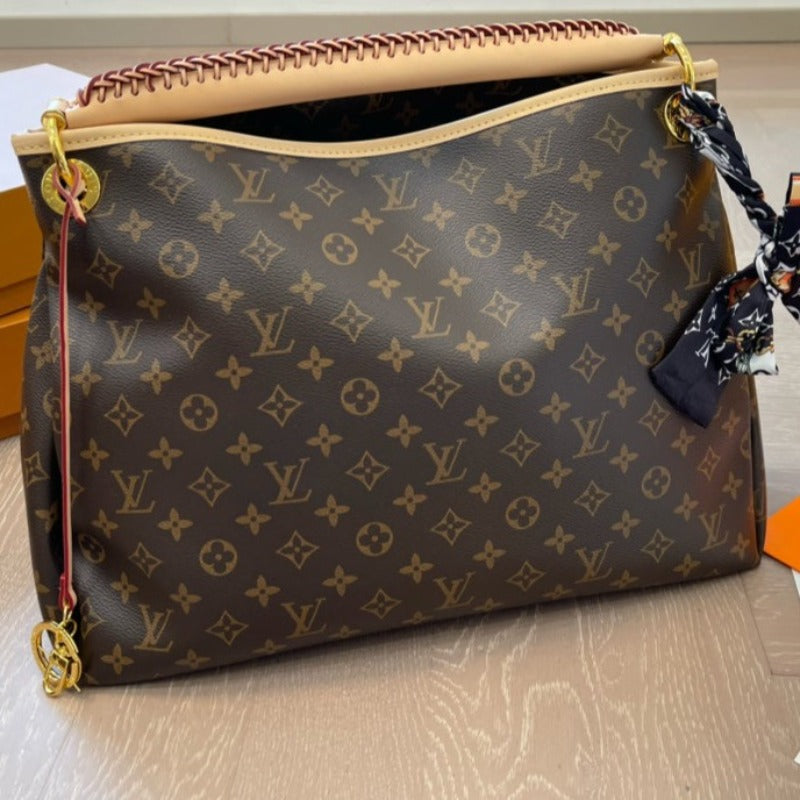 Artsy Monogram Bag Brown