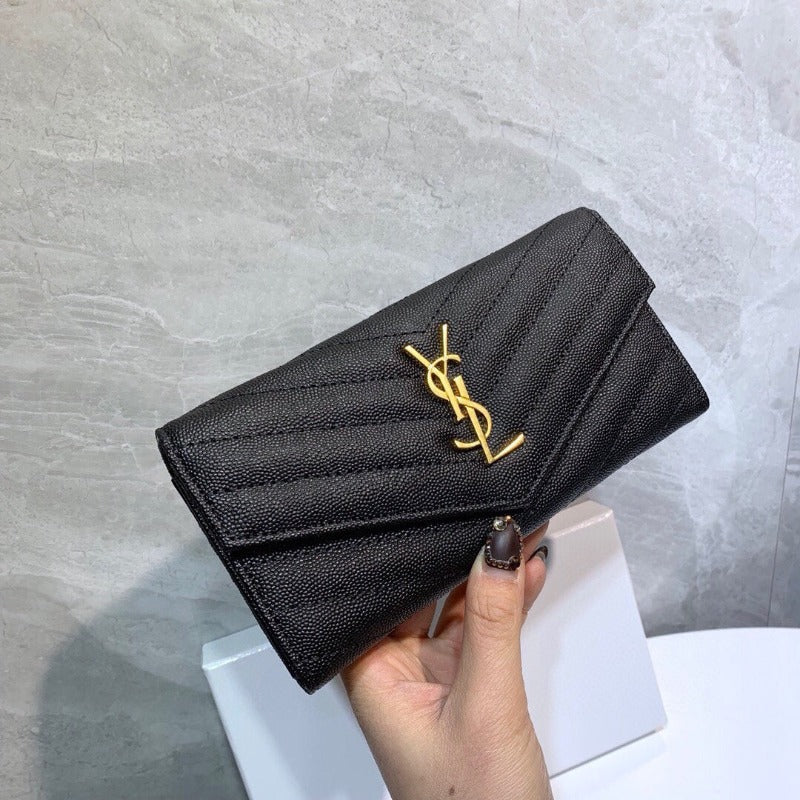 Cassandre Flap Wallet Black