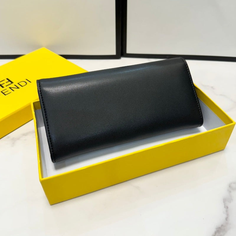 Flat FF Wallet Black